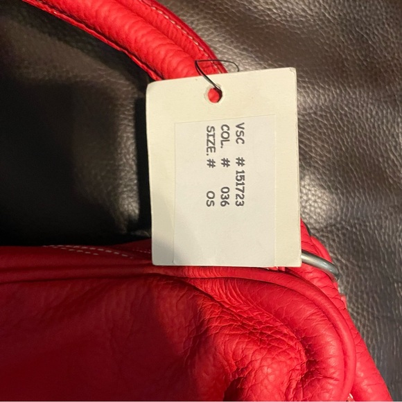 Moda International The Red Leather Women's Bag - Picture 2 of 8